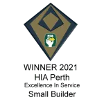 Excellence in Service Small builder