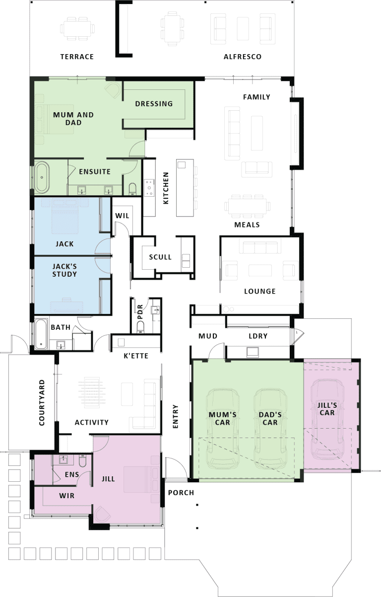 Multign home floorplan 1