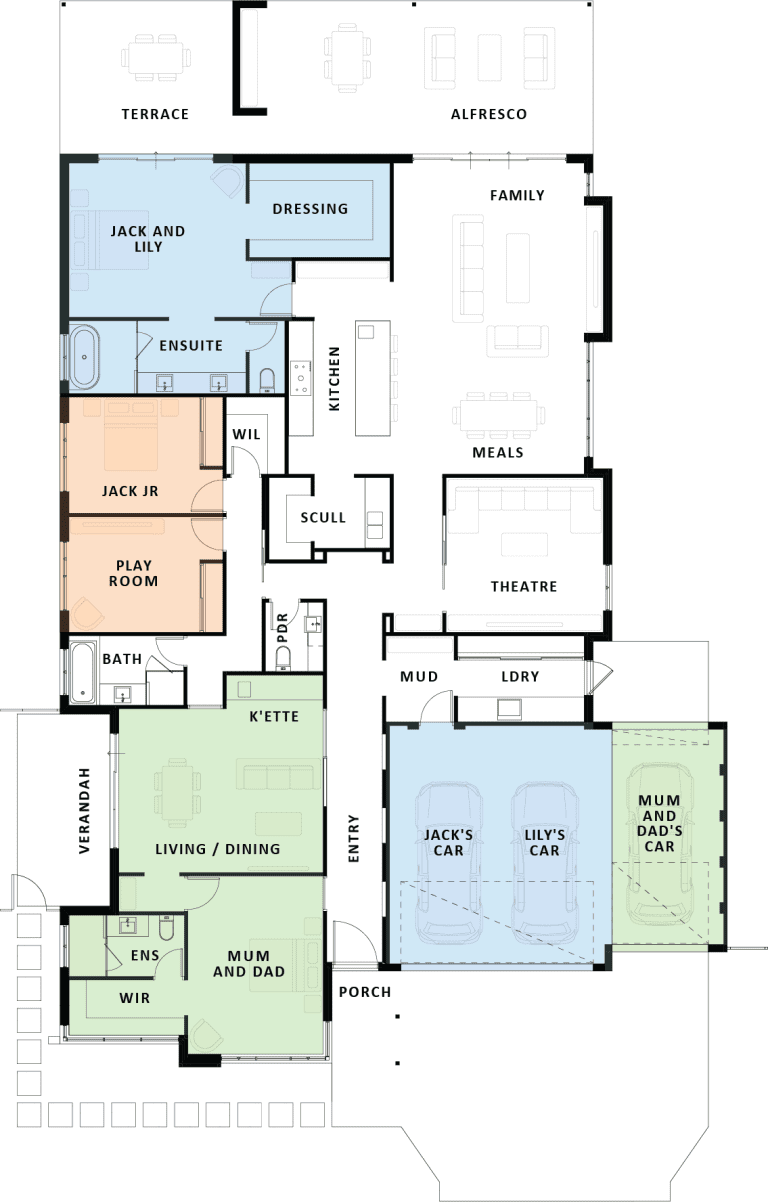 Multigen home floorplan 4